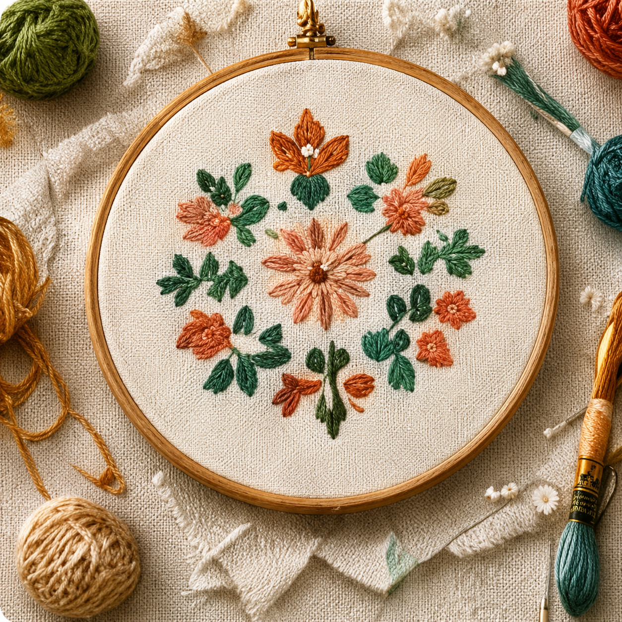 Broderie florale