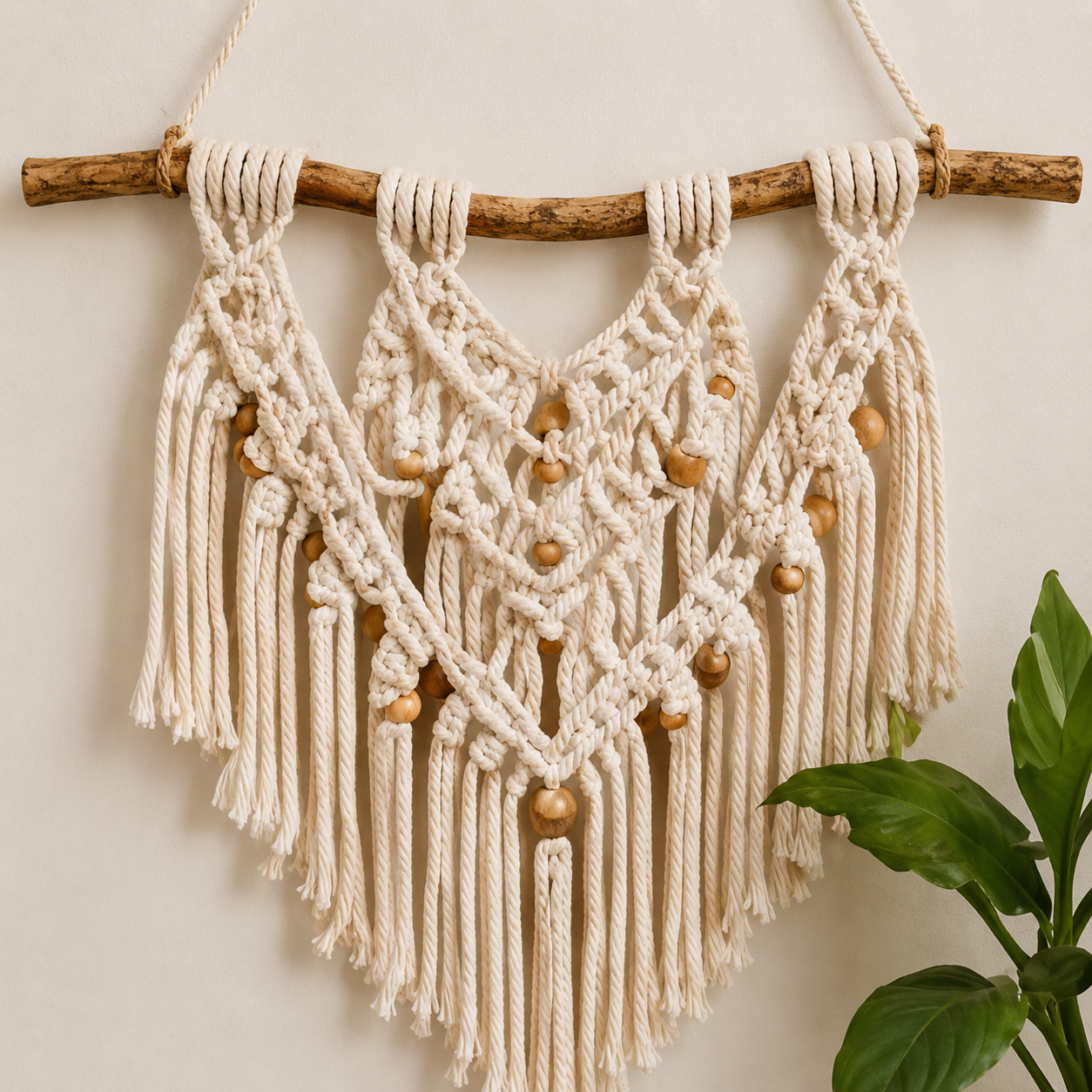Macramé mural