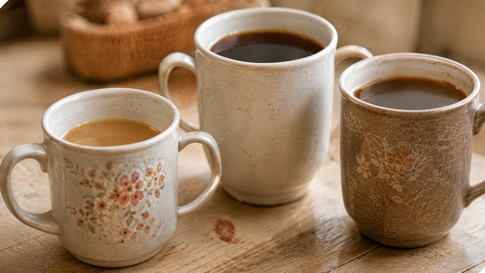 Café et biscuits sur une table.