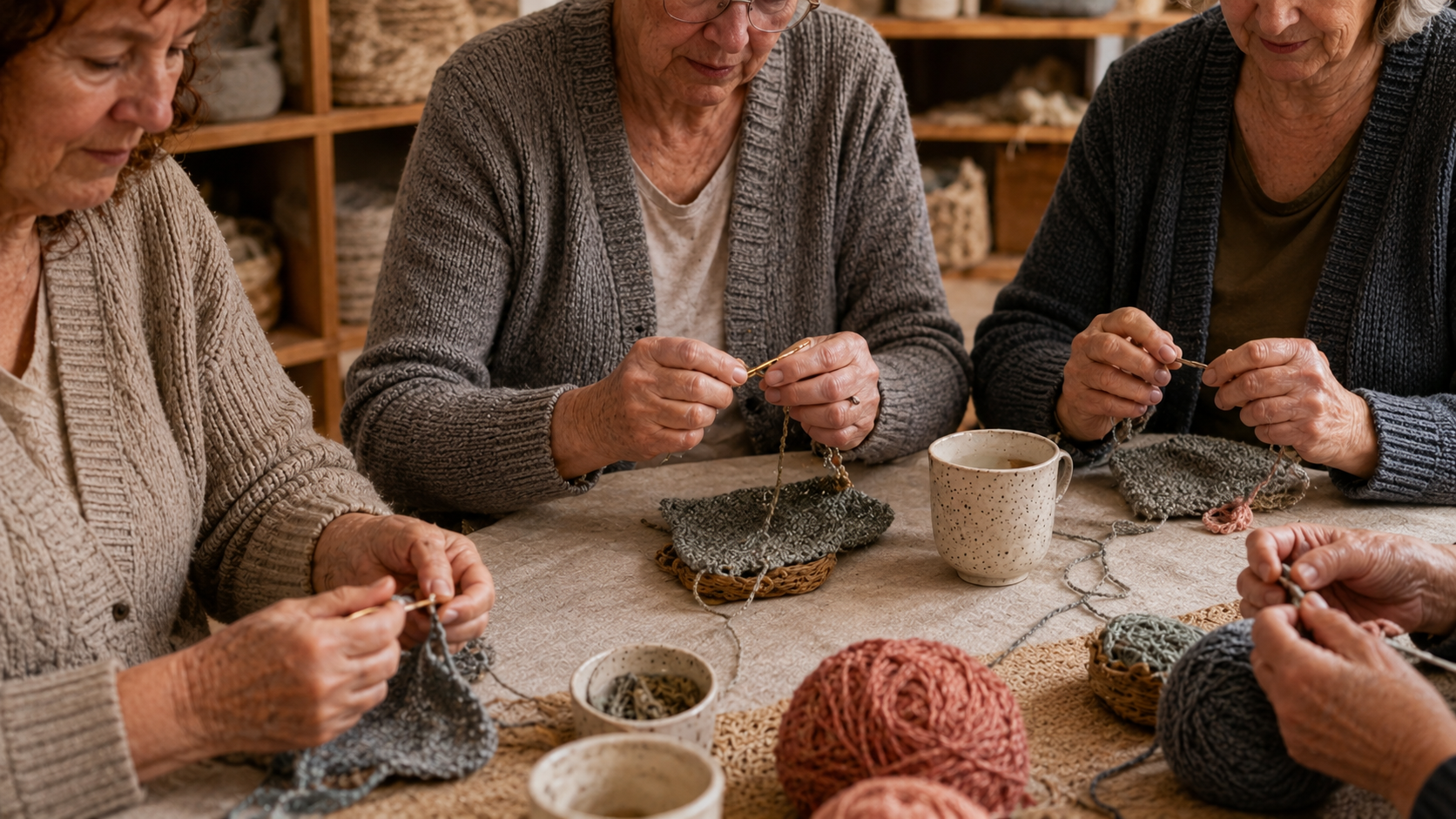 Rencontre autour d’une table créative.