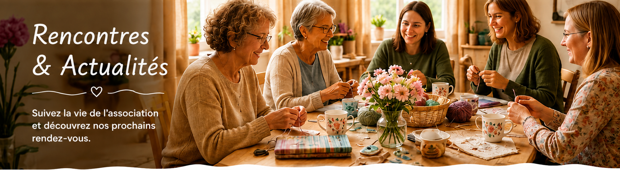Rencontres & Actualités — Suivez la vie de l'association et découvrez nos prochains rendez-vous.